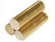 C3601 C3602 C3604 C3600 C3605 Brass Round Bar Stock , High Strength Brass Brazing Rod